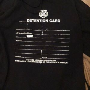 FENTY PUMA black long tie back hoodie